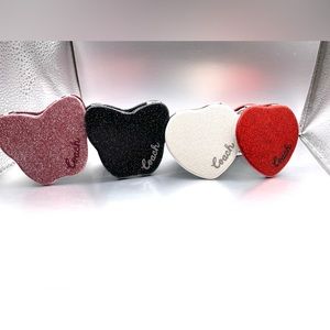 NWT COACH GLIMMER BUTTERFLY COMPACT DOUBLE SIDED MIRROR